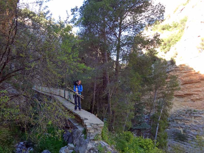 die Schlucht öffnet sich vorübergehend