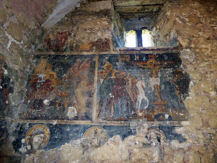 Fresken in der kleinen Kirche des Hl. Demetrios