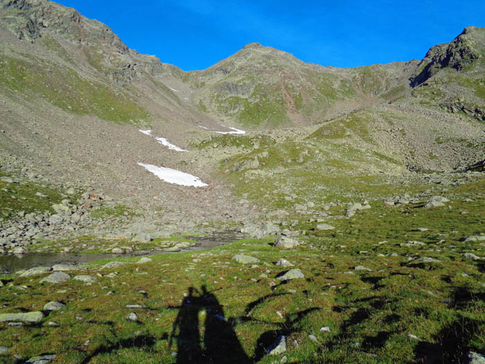 zwei Gespenster auf dem Weg zur Mirnitzscharte