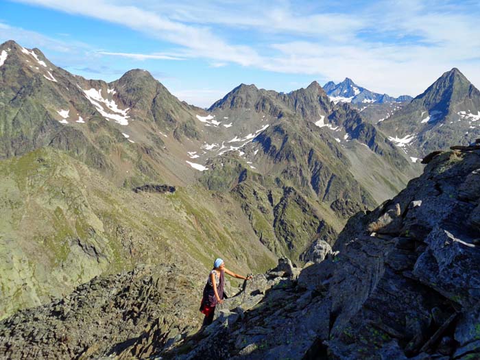 freie Sicht durchs Kalser Törl auf den Großglockner