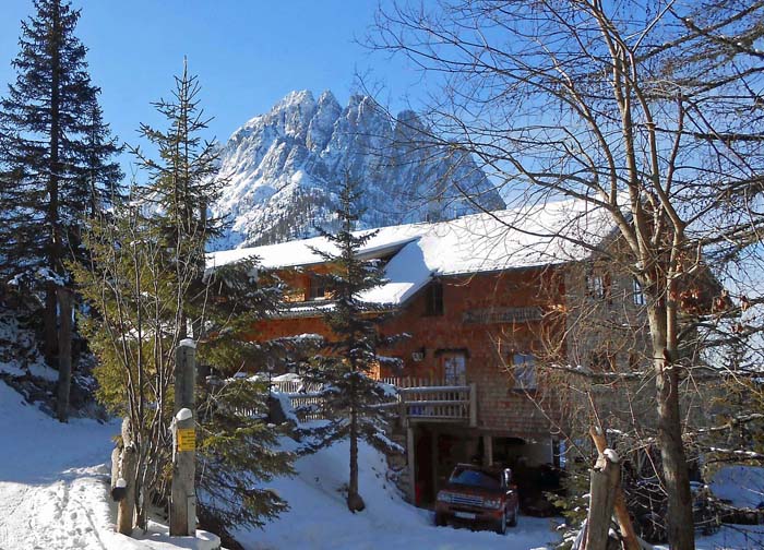 mit allen erdenklichen Tricks haben wir die Lienzer-Dolomiten-Hütte erreicht - es hat sich gelohnt