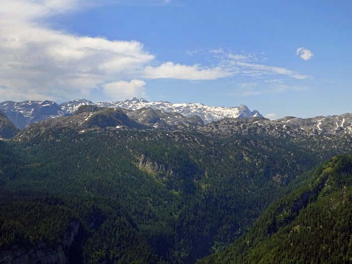 Blick vom Schönbachkopf übers Hagengebirge bis zum Hochkönig