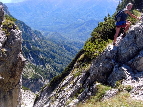 Blick aus dem „Klamml“ nach S ins Goiserer Weißenbachtal