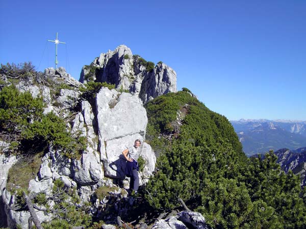 Gipfelkreuz des Kleinen Scharfen