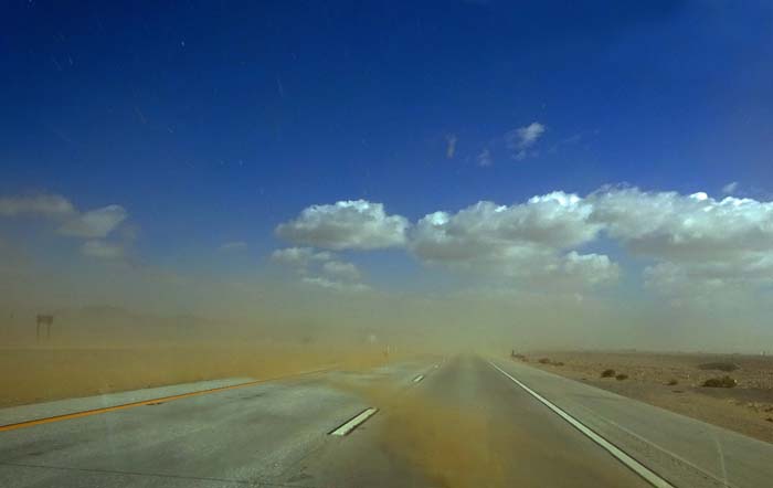 Sandsturm auf der Interstate 15