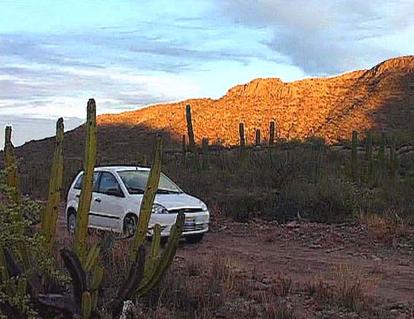 ca. 45 km südlich der Stadt verlassen wir die asphaltierte MEX 1 ...