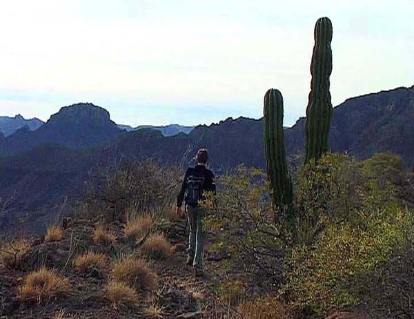 ... und auf die bizarren Grate und Schluchten der Sierra de la Giganta