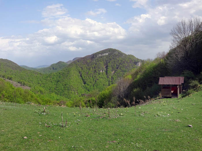 Blick aus dem Sattel nach Osten auf den Kon, 1386 m