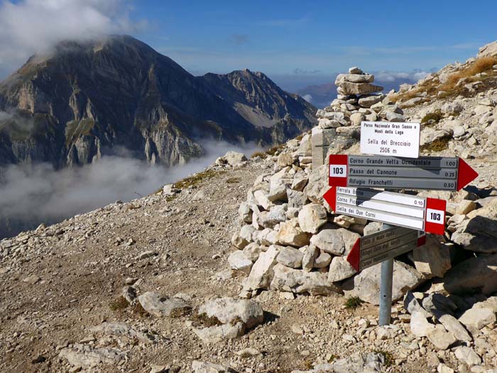 Sella del Brecciaio, 2506 m