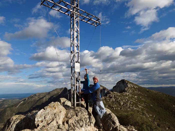 Gipfelblick vom Creu gegen Süden