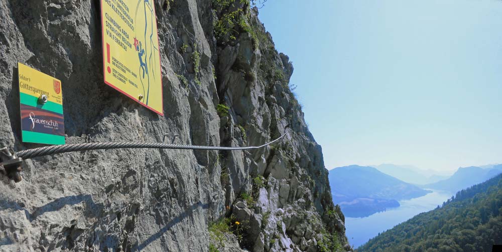 beim Götterquergang spaziert man fast auf den See hinaus