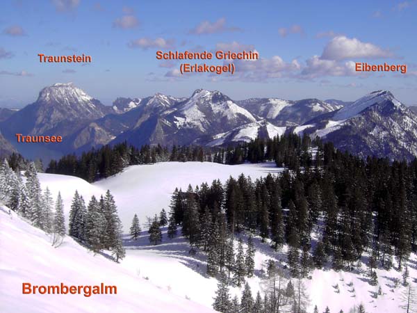 ... und die winterliche Auflösung; die Brombergalm am Fuß des Petergupf ist die nordwestlichste Alm des Toten Gebirges