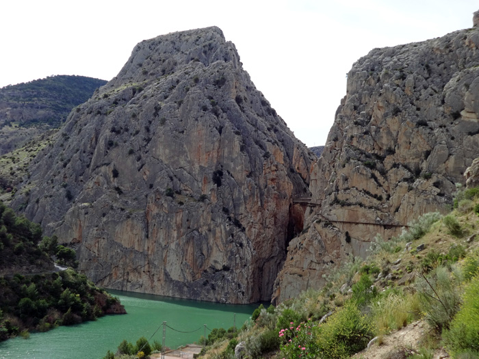 der Südausgang der Schlucht mit der Puente Colgante