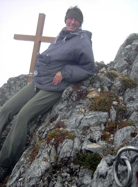 ein Kreuz am Ausstieg des „Wilden Gamseck“