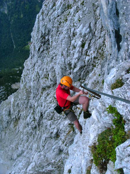 einige Leckerbissen am Kufsteiner Klettersteig: die Schwarze Wand, ...