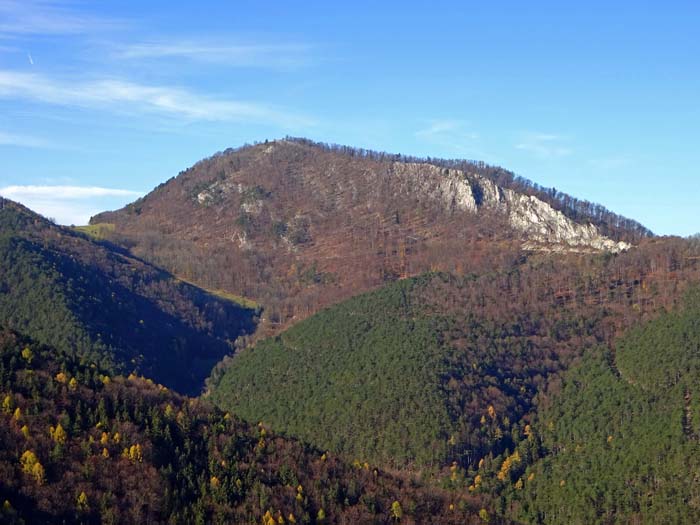 ... und von der Steinwand aus Südost