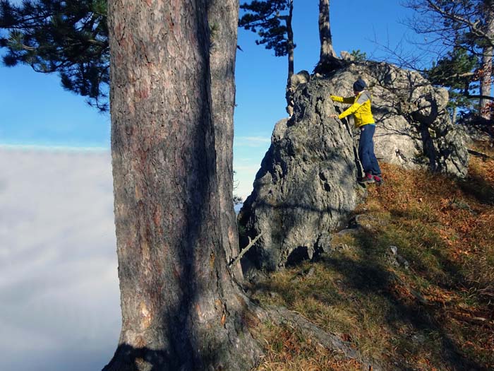 auch hier kann man sich nette Kletterstellen suchen