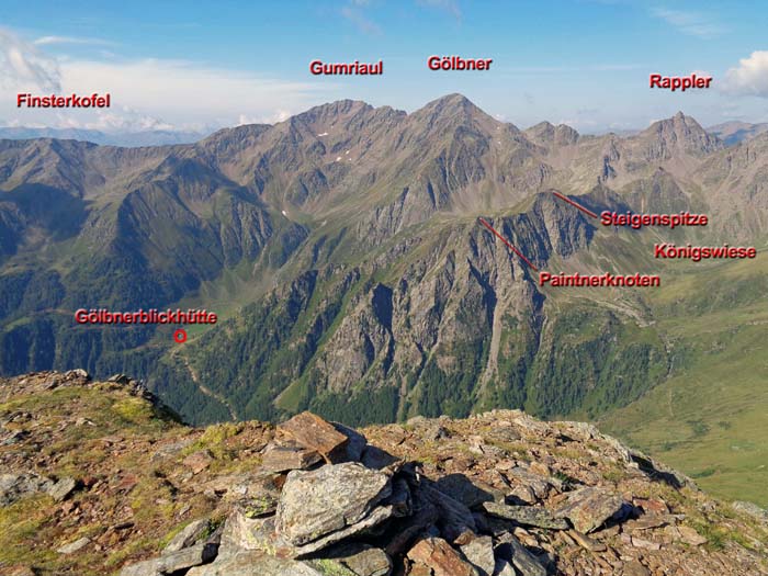 die Zwillinge Gölbner - Gumriaul von Nordosten (Paterskopf) die Zwillinge Gölbner - Gumriaul von Nordosten (Paterskopf)