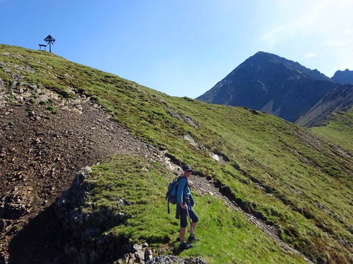 am Sommerwandköpfl, 2501 m, wird der gesamte Südwestgratverlauf sichtbar am Sommerwandköpfl, 2501 m, wird der gesamte Südwestgratverlauf sichtbar