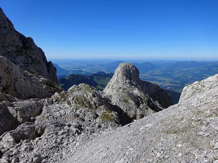 die Szenerie im Norden der Hochscharte