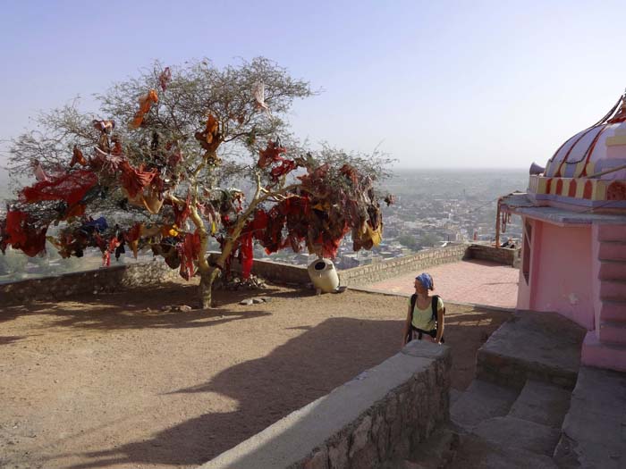 kleine Tempel säumen den Weg