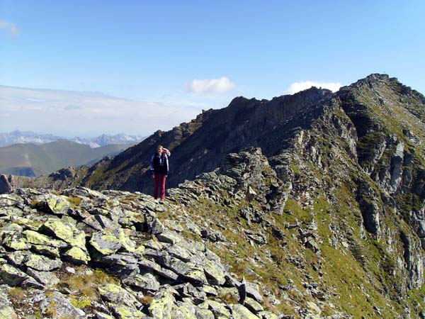 am Gratübergang vom Silbereck zur Kesselspitze