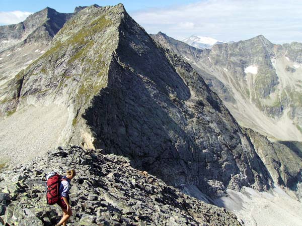 Kesselspitze gegen Kesselwand und Ankogel