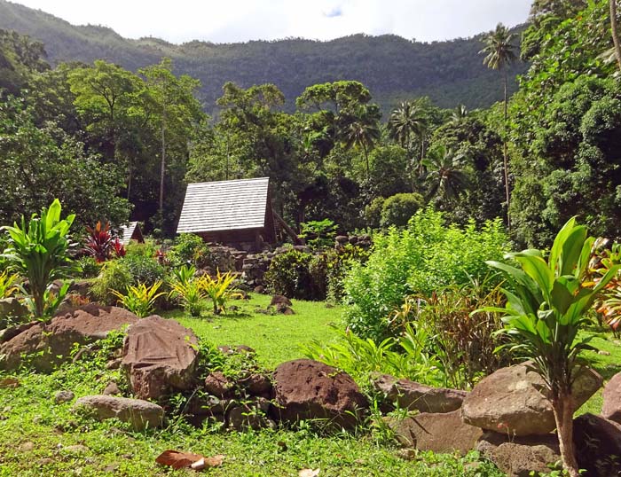 der von dichtem Dschungel umgebene Kultplatz Iipona ist der besterhaltene von Hiva Oa und einer der wichtigsten in Französisch Polynesien