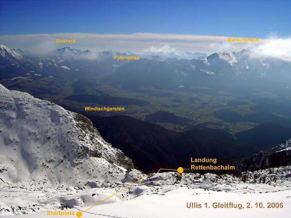 auch im Winter ist´s schön auf dem Nock - hier bei einer Sengsengebirgs-Überschreitung im März (s. Archiv Schitouren)