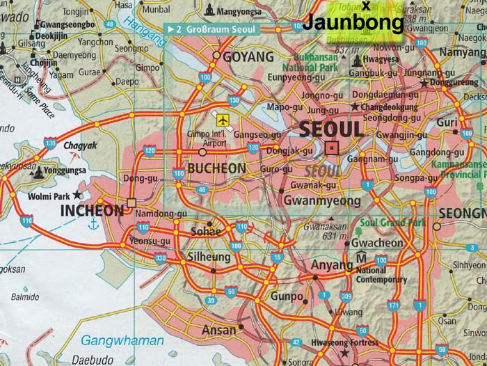 Karte Seoul