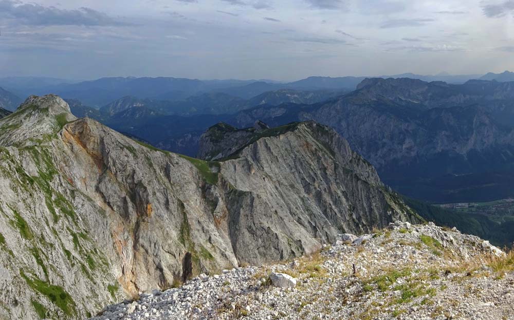 Blick über die Rote Rinne gegen Norden