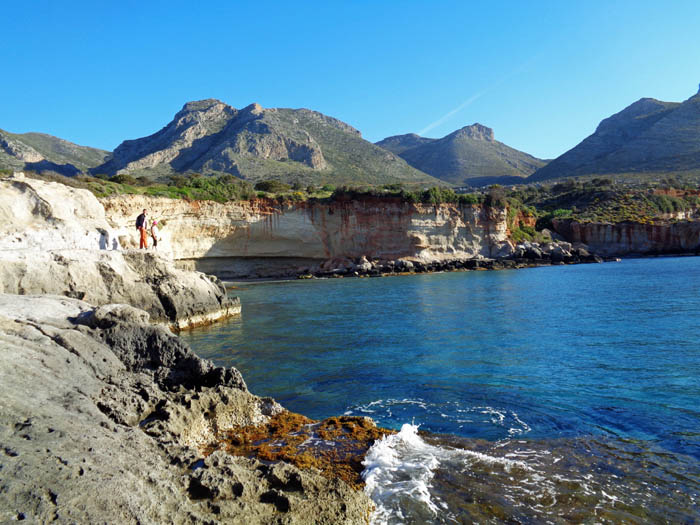 am Ostende des Geoparks lohnt es sich um eine Felsnase zu blicken