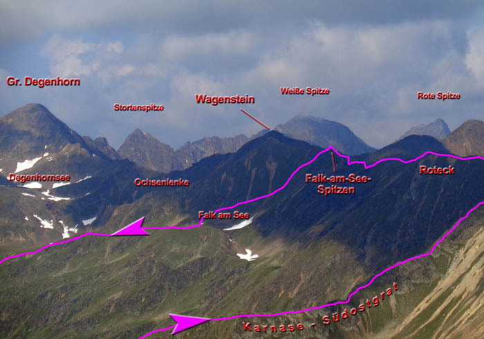 das Herzstück des Villgratner Hauptkamms zwischen Regenstein und Degenhorn mit unserer kurzen, aber eindrucksvollen Runde