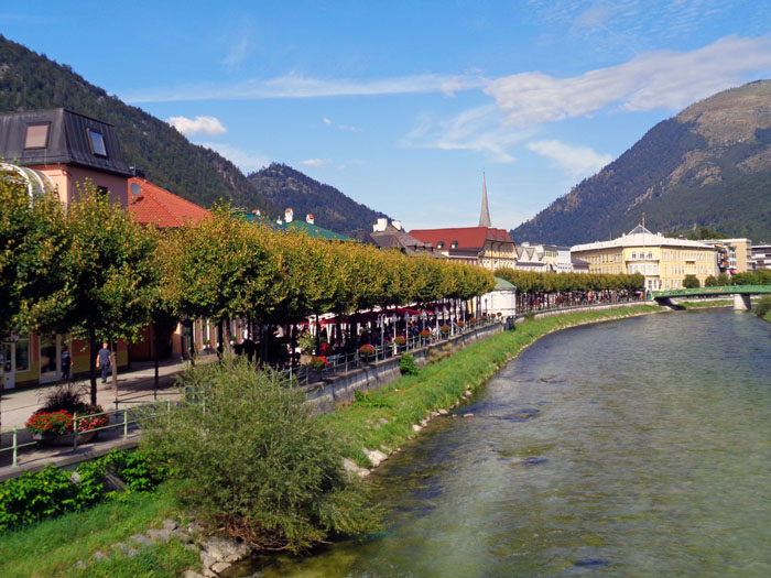 hoch über der Zauner-Esplanade in Bad Ischl ...