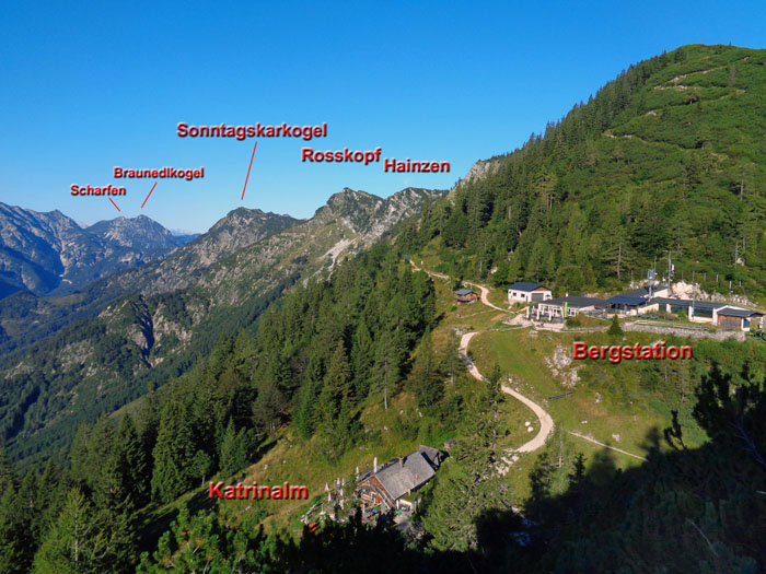 ... hinauf zur Bergstation