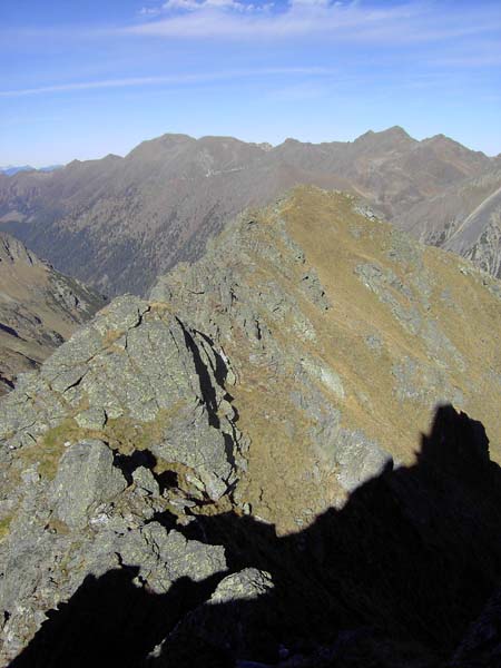 Rückblick vom Ansatz des Kircheleckgrates zum Westl. Lachkogel