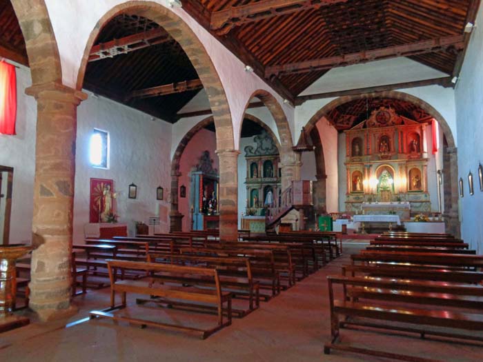 das Innere der Kirche Nuestra Señora de la Luz
