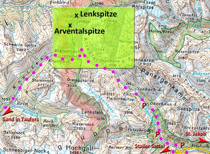 Übersicht hinteres Defereggental Übersicht hinteres Defereggental