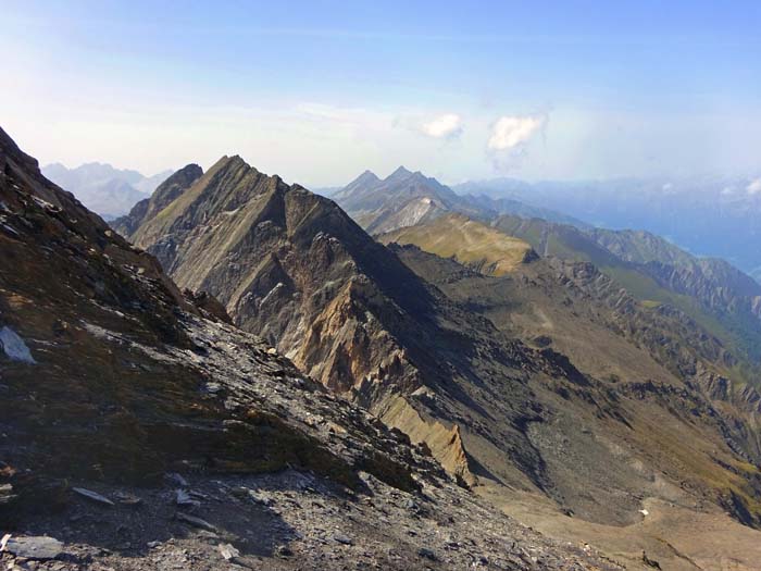 Rückblick Richtung Arventalspitze Rückblick Richtung Arventalspitze