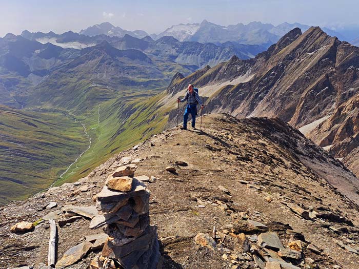 Gipfelblick nach Süden, ... Gipfelblick nach Süden, ...