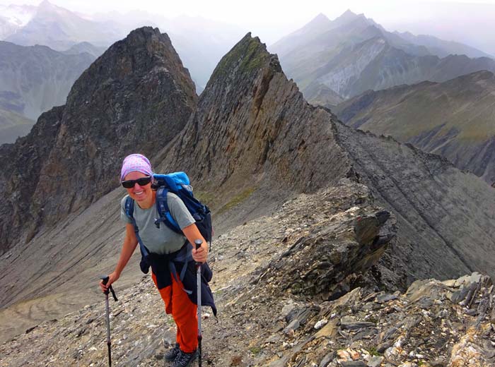 Rückblick zu den Gabelspitze Rückblick zu den Gabelspitze