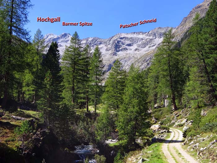 der Anmarsch führt uns durchs Patscher Tal gegen den Grenzkamm zu Südtirol der Anmarsch führt uns durchs Patscher Tal gegen den Grenzkamm zu Südtirol