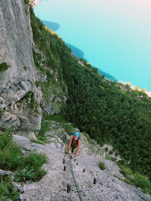 Tiefblick übers Waschbrett auf den See