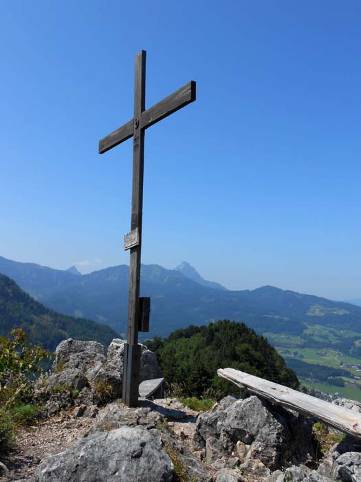 Gipfelblick gegen W mit dem Traunstein