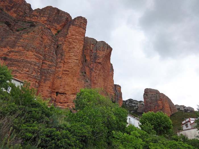 ... bei den Häusern von Riglos