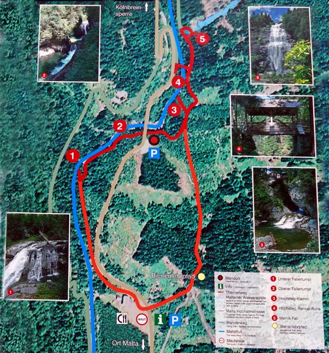 Plan Rundweg Naturlehrweg - Bienenpfad