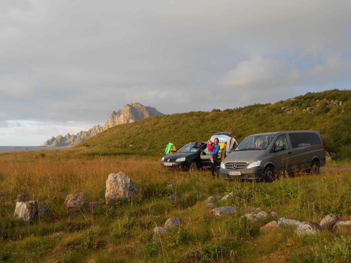 der Ausgangspunkt drei Kilometer südl. des Dorfes Bleik