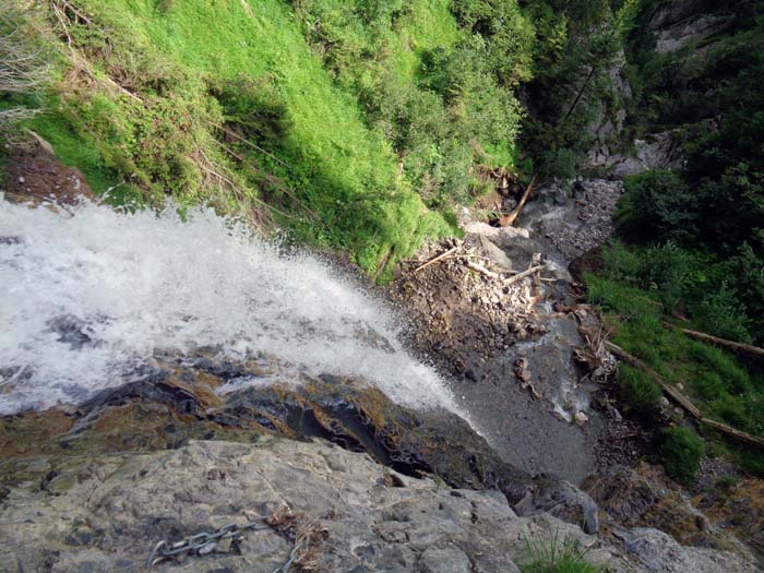 die Klamm ist auch fürs Canyoning („Sonnentanz“) mit gebohrten Abseilständen eingerichtet