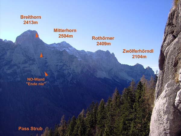 die westl. Loferer Steinberge von NO (Urlkopf)