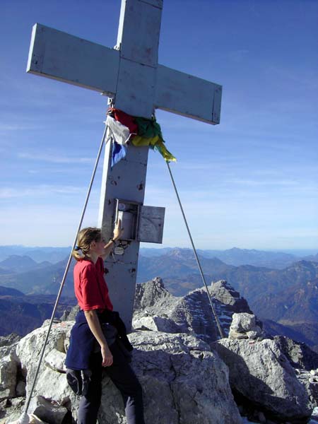 das Gipfelkreuz des Mitterhorn